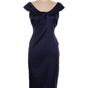 Jones New York Navy Cocktail Dress, off the shoulder, Size 12